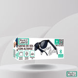 Gafas inteligentes Bluetooth con control táctil, asistente por voz y protección UV, Green Lyca GL70115