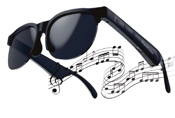 Gafas inteligentes Bluetooth con control táctil, asistente por voz y protección UV, Green Lyca GL70115