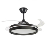 Ventilador de Techo con Luz LED, 4 Aspas Retráctiles y Mando a Distancia InnovaGoods