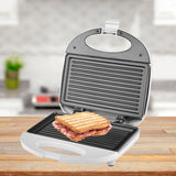 Sandwichera Grill con Revestimiento Antiadherente 750W Capacidad para 2 Sándwiches Tacto Frío