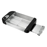 Tostador Plano 600W Con Regulador Negro