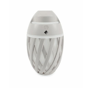 Humidificador con difusor de aromas con luz LED USB 500 ml gris