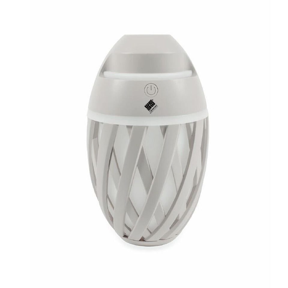 Humidificador con difusor de aromas con luz LED USB 500 ml gris